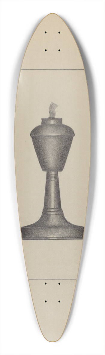 Matthew Mangiacotti - Lamp 39.3 inch art pintail longboard deck