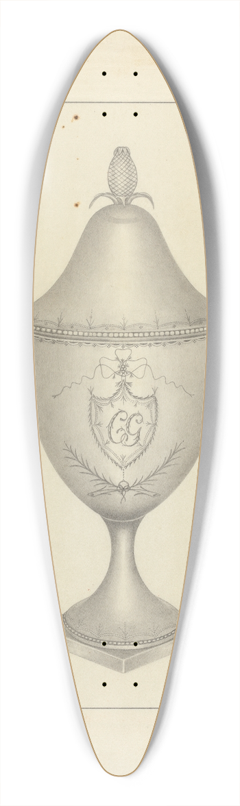Matthew Mangiacotti - Silver Sugar Bowl 39.3 inch art pintail longboard deck