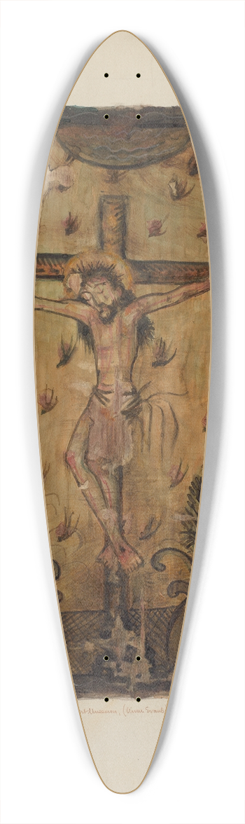 Maude Valle - Santos Retablos 39.3 inch art pintail longboard deck