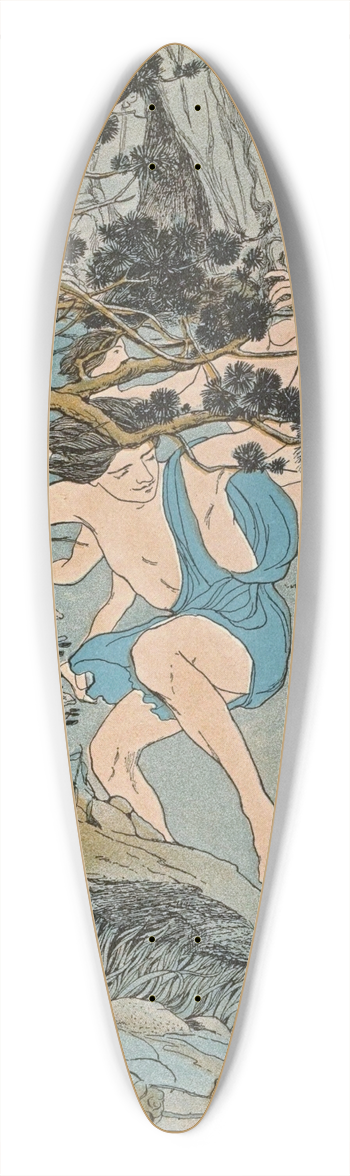 Maud Hunt Squire - As he played, they danced to his measure 39.3 inch art pintail longboard deck