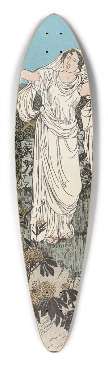 Maud Hunt Squire - Do you see that land beyond! 39.3 inch art pintail longboard deck
