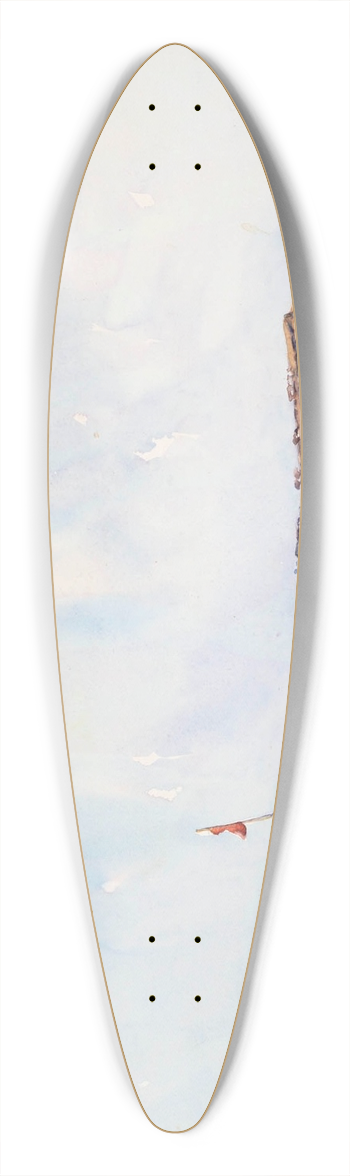 Maud Sherwood - The beach, Dee Why, Sydney 39.3 inch art pintail longboard deck