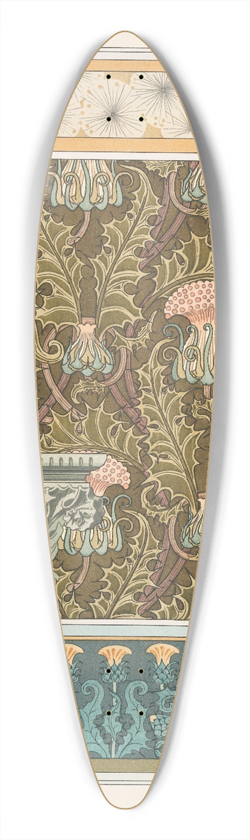 Maurice Pillard Verneuil - Chardon 1 39.3 inch art pintail longboard deck