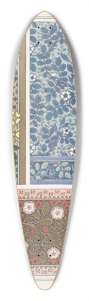 Maurice Pillard Verneuil - Eglantier 3 39.3 inch art pintail longboard deck