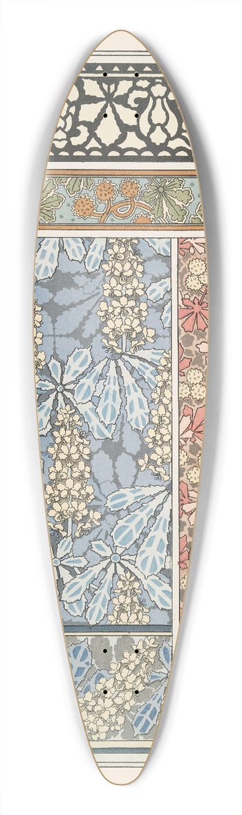 Maurice Pillard Verneuil - Marronnier 3 39.3 inch art pintail longboard deck