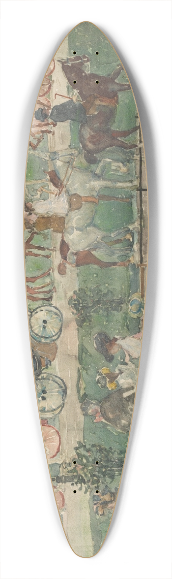 Maurice Prendergast - Central Park 39.3 inch art pintail longboard deck