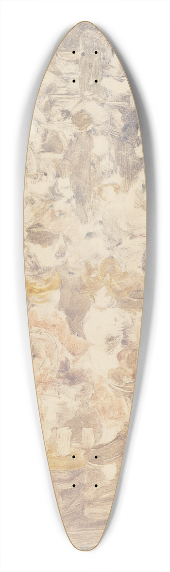 Maurice Prendergast - Outdoor Cafe Scene 39.3 inch art pintail longboard deck