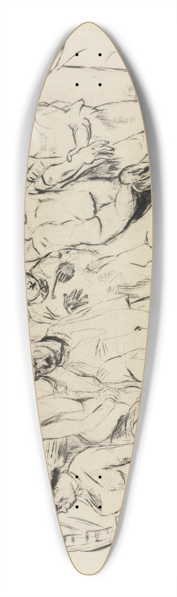 Max Beckmann - Groe Operation 39.3 inch art pintail longboard deck