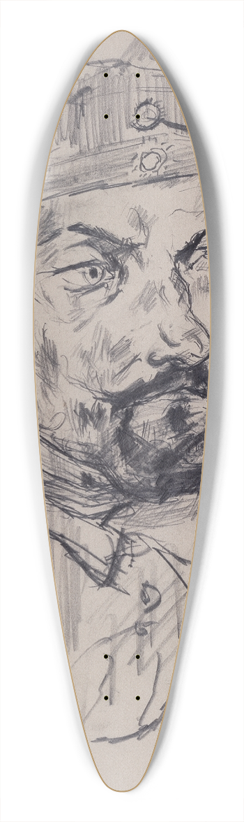 Max Beckmann - Homeguard Soldier Ernst Pflanz 39.3 inch art pintail longboard deck