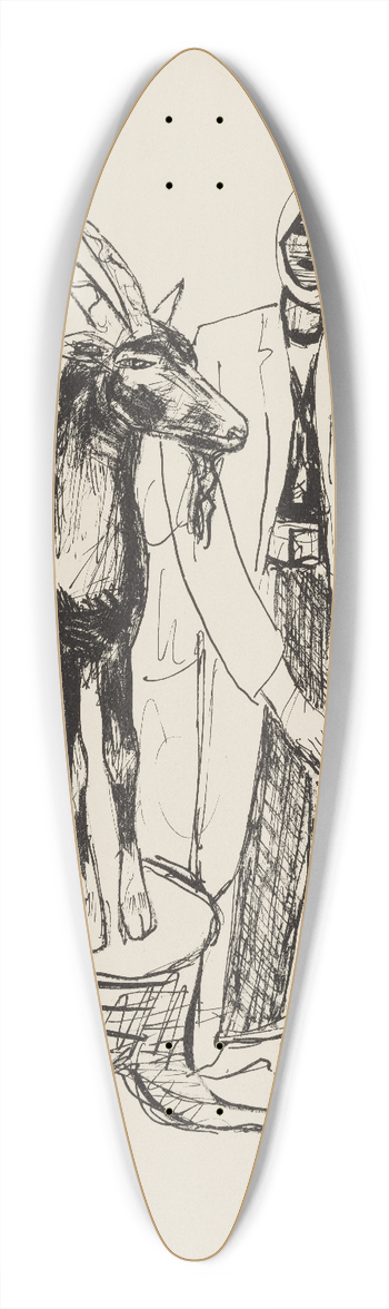 Max Beckmann - The Buck 39.3 inch art pintail longboard deck