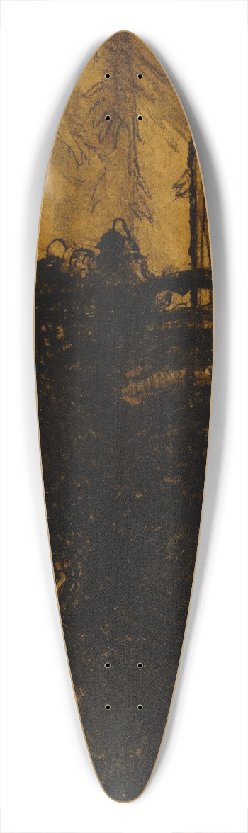Max Bohm - Untitled 39.3 inch art pintail longboard deck