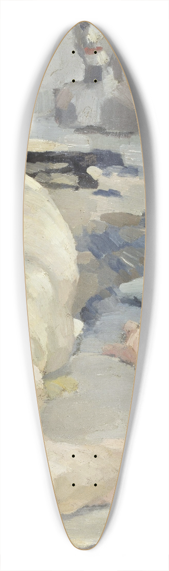 Max Feldbauer - Liegender Akt 39.3 inch art pintail longboard deck