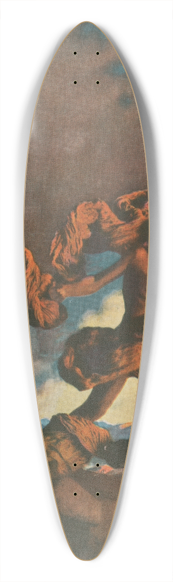 Maxfield Parrish - Cadmus sowing the dragons teeth 39.3 inch art pintail longboard deck