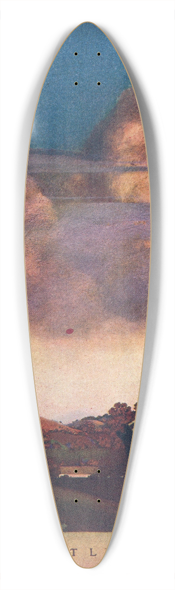 Maxfield Parrish - The Little Peach 39.3 inch art pintail longboard deck