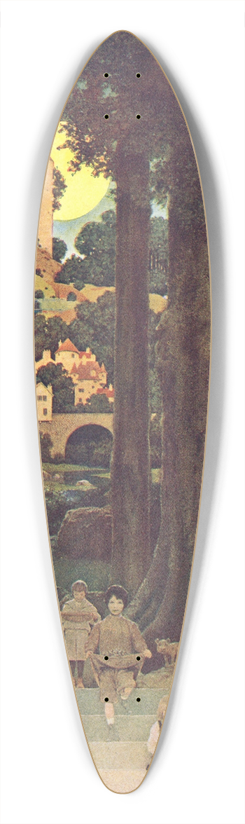 Maxfield Parrish - The Sugar-Plum Tree 39.3 inch art pintail longboard deck