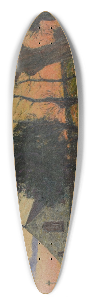 Maxime Maufra - Soleil couchant, Cadol 39.3 inch art pintail longboard deck