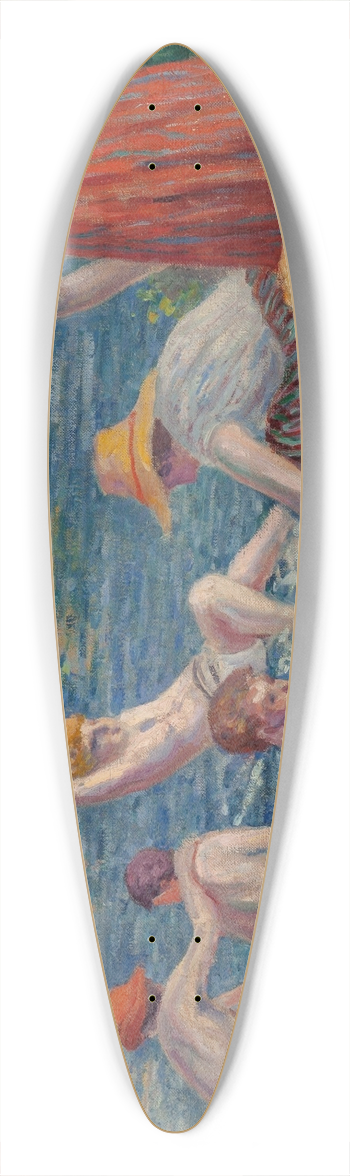 Maximilien Luce - Baignade dans la Cure 39.3 inch art pintail longboard deck