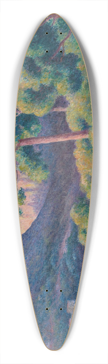 Maximilien Luce - Baigneurs  Saint-Tropez 39.3 inch art pintail longboard deck