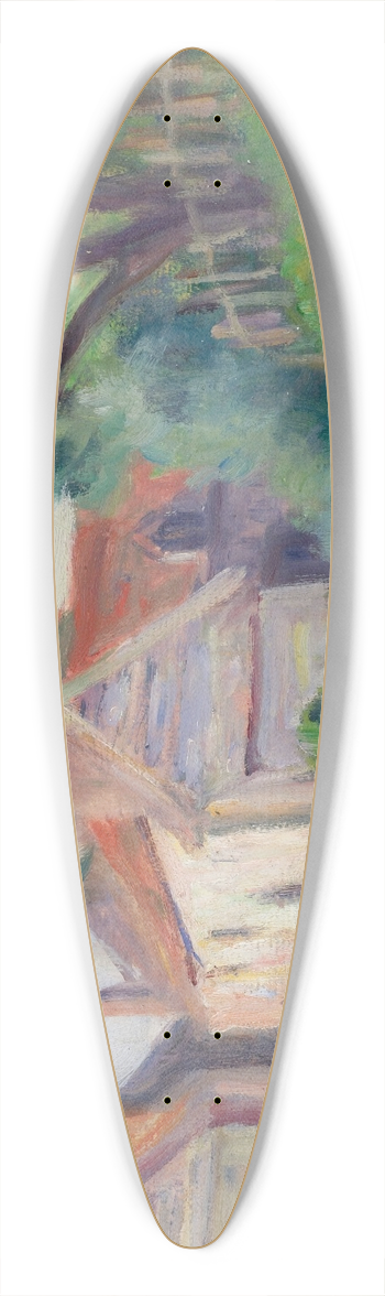 Maximilien Luce - Pecquigny 39.3 inch art pintail longboard deck