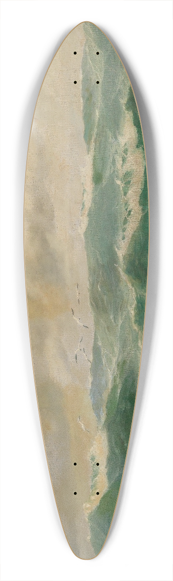 Max Jensen - Mwen ber einer bewegten Seelandschaft 39.3 inch art pintail longboard deck