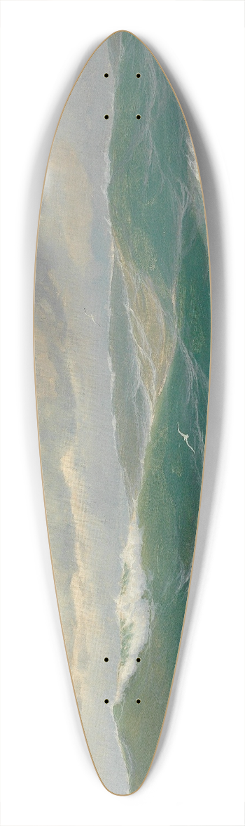 Max Jensen - Mwen ber Meereswogen 39.3 inch art pintail longboard deck