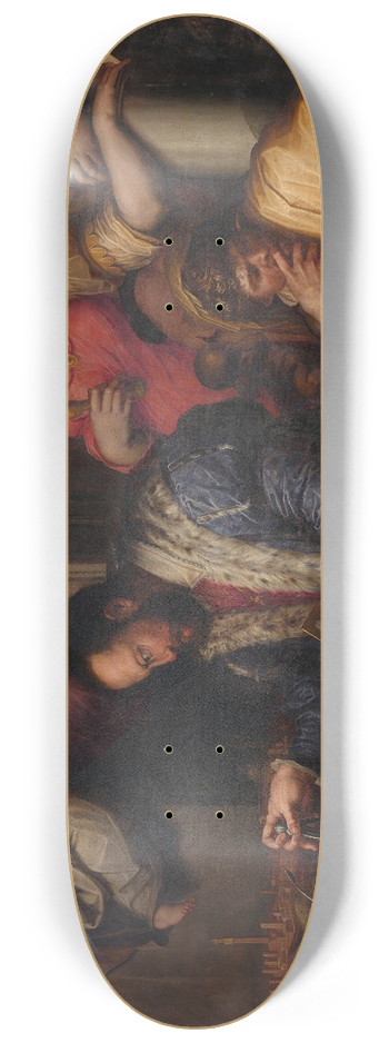 Giorgio Vasari - Cosimo studies the taking of Siena 8.25 inch art skate deck