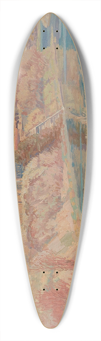 Max Kahrer - By A Lake 39.3 inch art pintail longboard deck