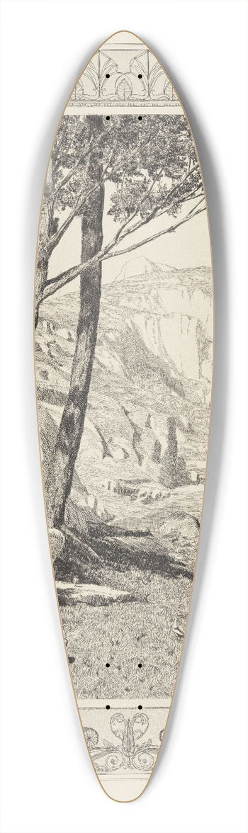 Max Klinger - Amor findet Psyche (Amor und Psyche, Opus V, Blatt 41) 39.3 inch art pintail longboard deck