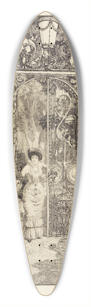 Max Klinger - Am Thor (Eine Liebe, Opus X, Blatt 3) 39.3 inch art pintail longboard deck