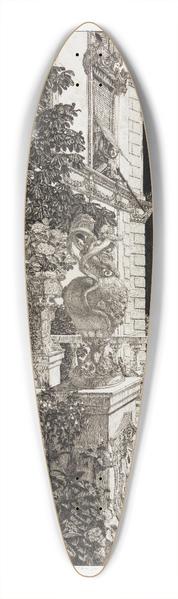 Max Klinger - In Flagranti (Dramen, Opus IX, Blatt 1) 39.3 inch art pintail longboard deck