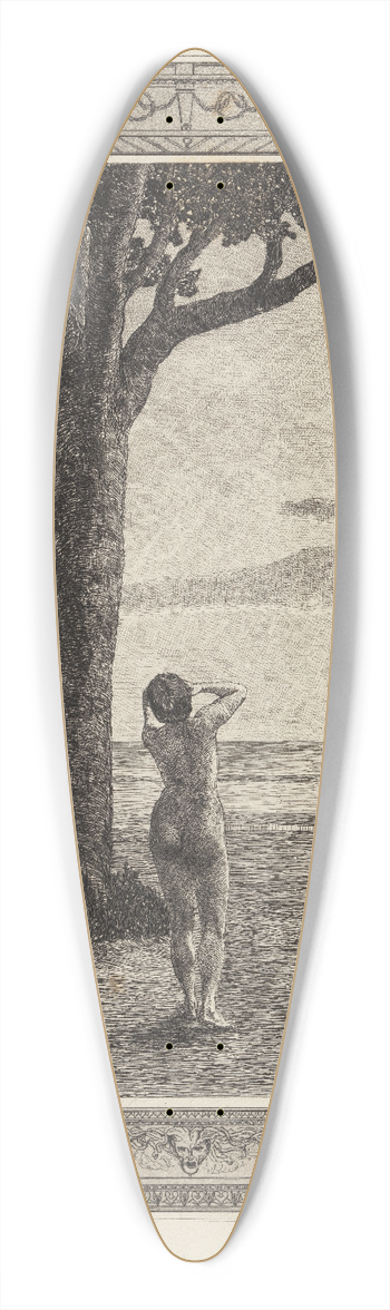 Max Klinger - Psyche verlassen (Amor und Psyche, Opus V, Blatt 22) 39.3 inch art pintail longboard deck