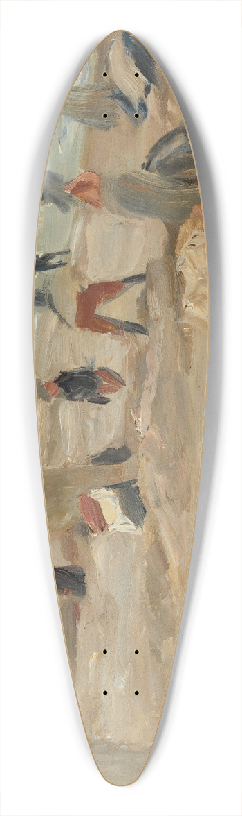 Max Liebermann - Am Strand von Noordwijk 39.3 inch art pintail longboard deck