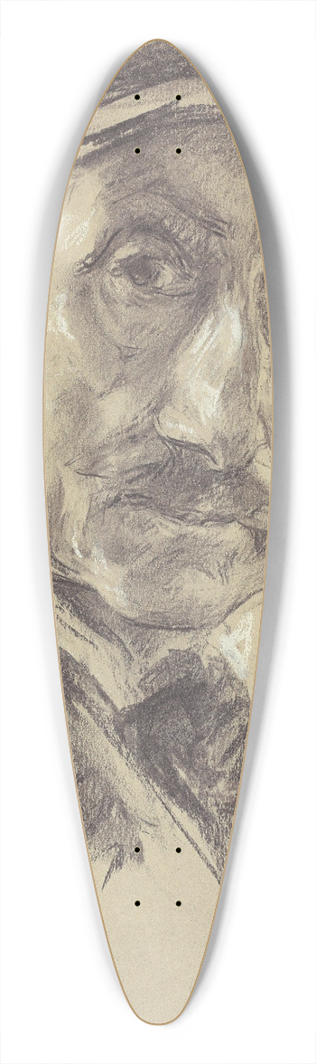 Max Liebermann - Selbstbildnis mit Schirmmtze 39.3 inch art pintail longboard deck
