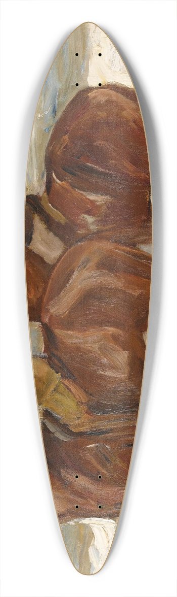 Max Liebermann - Two Riders On The Beach 39.3 inch art pintail longboard deck