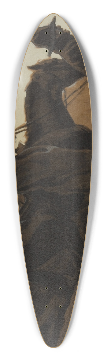Maynard Dixon - Homeward Bound, Sandhill Camp 39.3 inch art pintail longboard deck