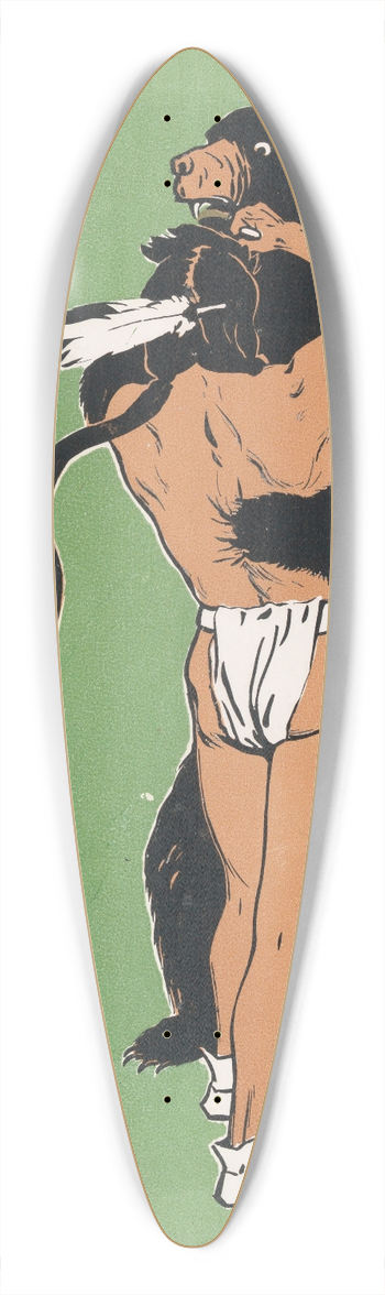 Maynard Dixon - Overland Monthly , December 39.3 inch art pintail longboard deck