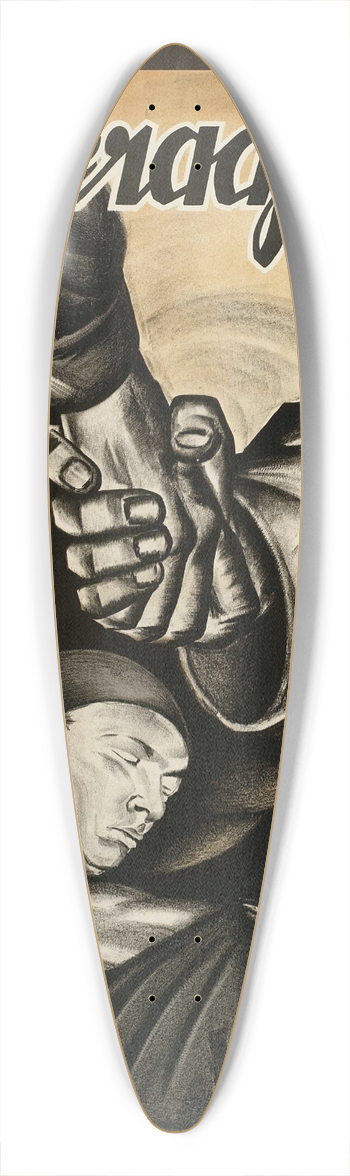 Meijer Bleekrode - Kamaradschaft 39.3 inch art pintail longboard deck