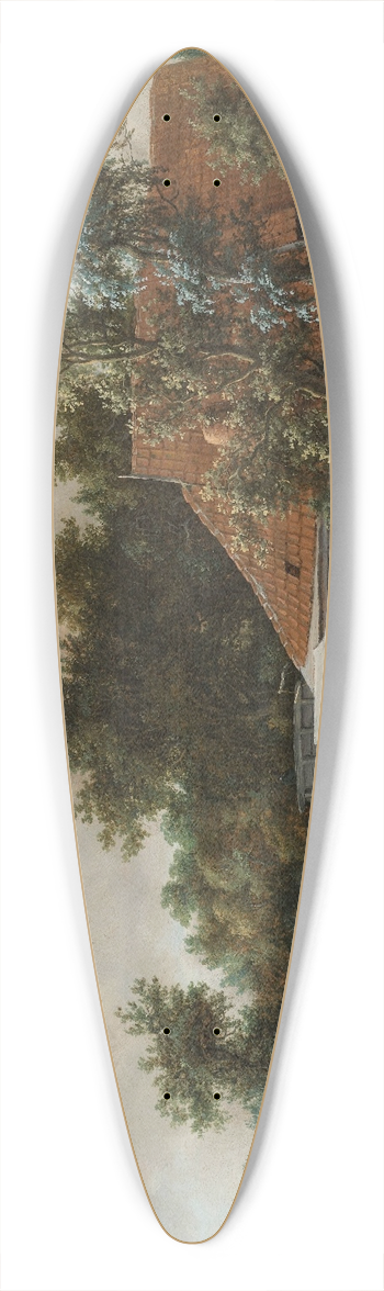 Meindert Hobbema - A Watermill 39.3 inch art pintail longboard deck