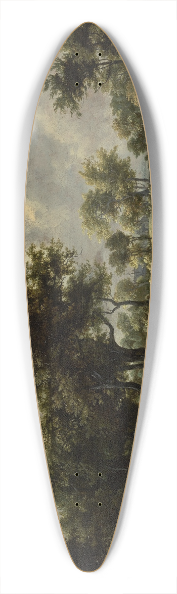 Meindert Hobbema - A Wooded Landscape 39.3 inch art pintail longboard deck