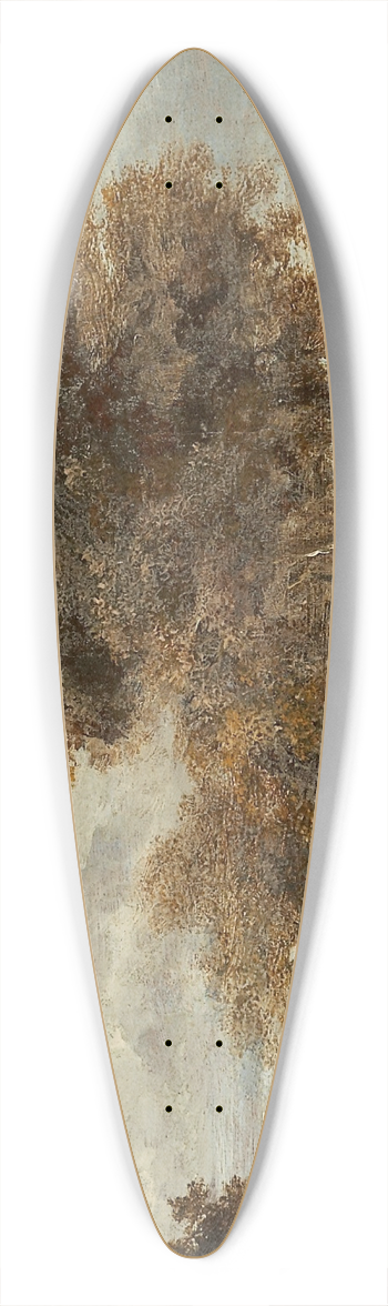 Meindert Hobbema - Hut along a Roadside 39.3 inch art pintail longboard deck