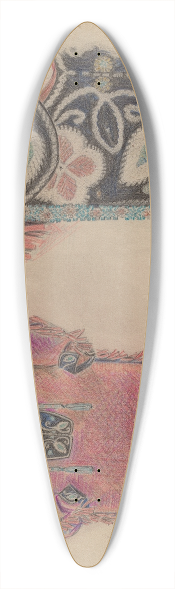Melita Hofmann - Beadwork Coat 39.3 inch art pintail longboard deck