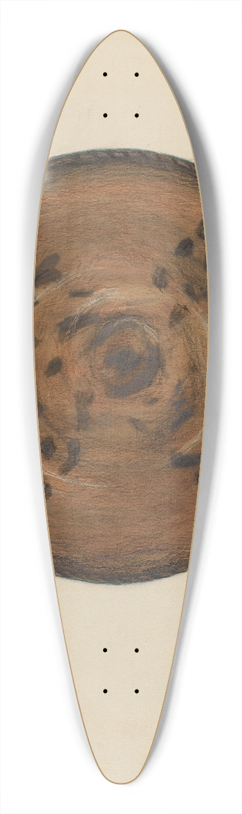 Meyer Goldbaum - Pie Plate 39.3 inch art pintail longboard deck