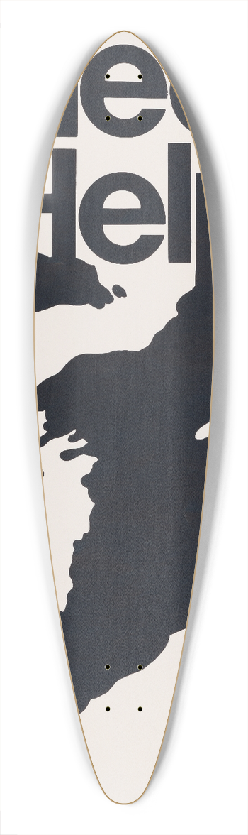 Michael David Brown - Need help; Community action is where its at 39.3 inch art pintail longboard deck