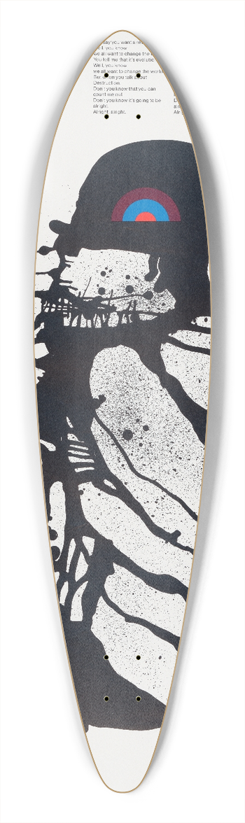 Michael David Brown - Revolution 39.3 inch art pintail longboard deck