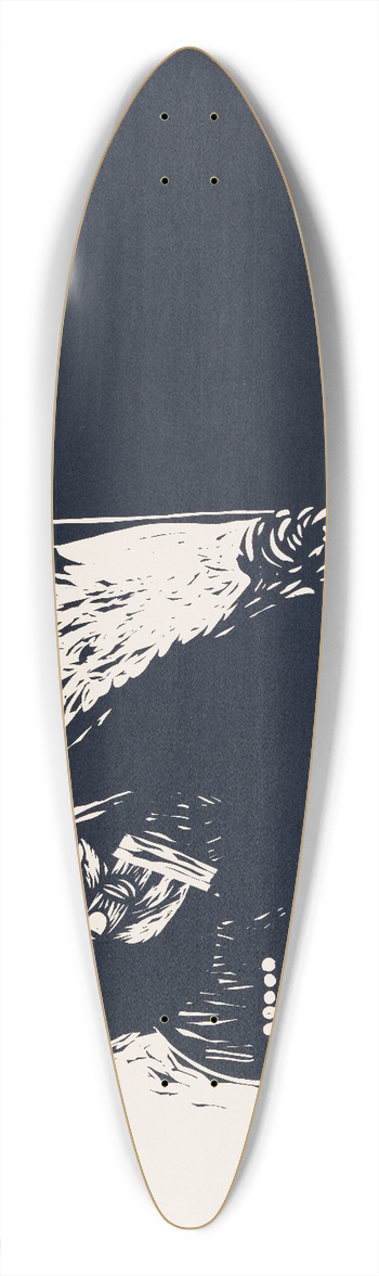 Michael David Brown - SVA Interiors 39.3 inch art pintail longboard deck