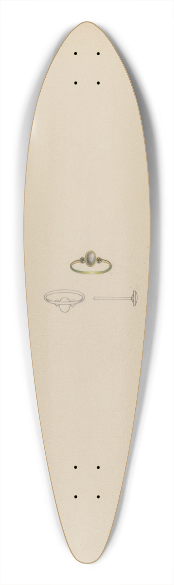 Michael Fenga - Mourning Ring 39.3 inch art pintail longboard deck