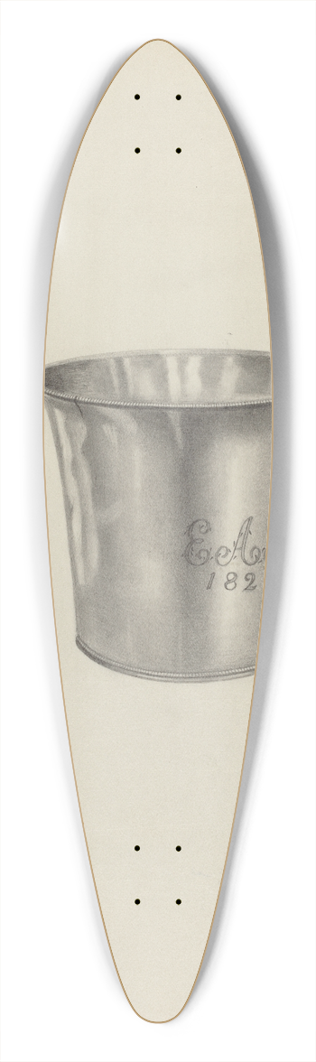 Michael Fenga - Silver Beaker 39.3 inch art pintail longboard deck