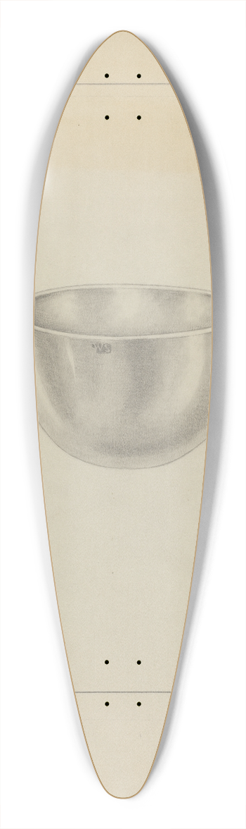 Michael Fenga - Silver Bowl 39.3 inch art pintail longboard deck