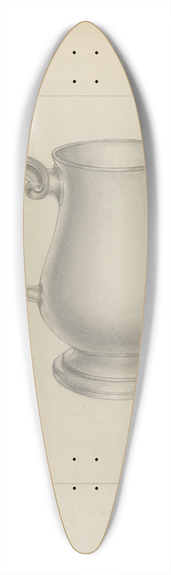 Michael Fenga - Silver Mug 39.3 inch art pintail longboard deck