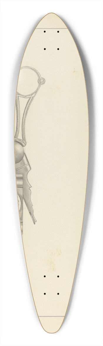 Michael Fenga - Snuffer 39.3 inch art pintail longboard deck